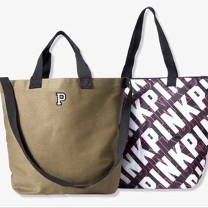 VS PINK TWO IN ONE COOLER TOTE BAGS